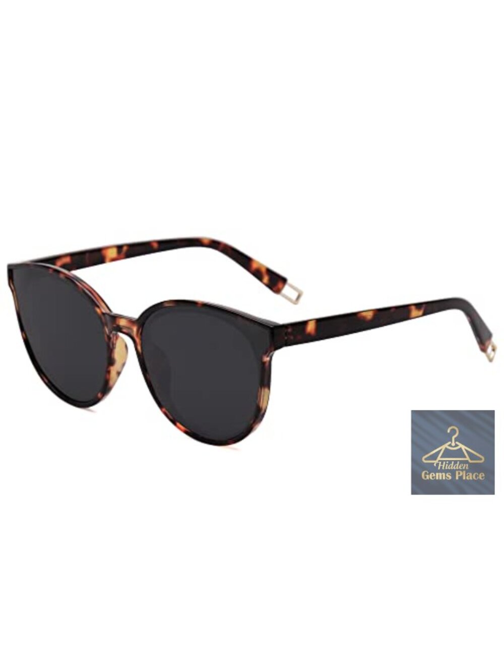 Oversized Round Sunglasses with UV400 Protection for Women Men Retro Shades
